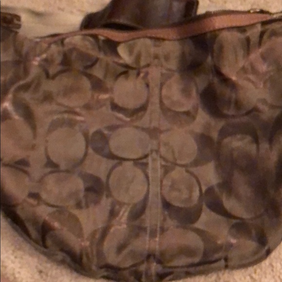 Metallic gold Coach hobo - Picture 4 of 7